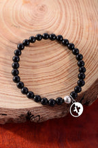 Positivators Confidence & Evil Eye - Black Tourmaline & 925 Silver Bead Bracelet - Positivators