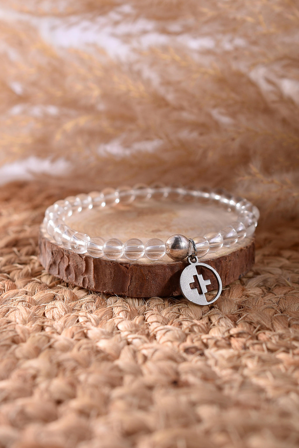 Positivators Full body Healing & Energy - Clear Quartz & 925 Silver Bead Bracelet - Positivators