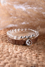 Positivators Full body Healing & Energy - Clear Quartz & 925 Silver Bead Bracelet - Positivators