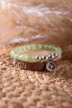 Positivators Grow Luck, Love & Money Magnet - Green Aventurine & 925 Silver Bead Bracelet - Positivators