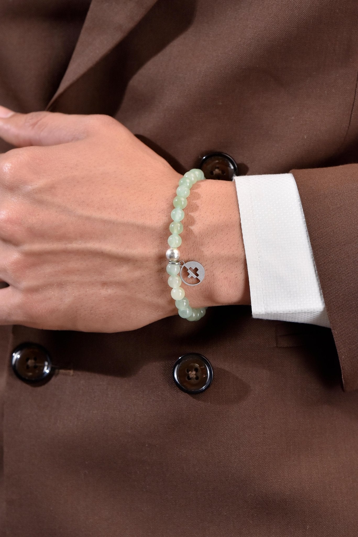 Positivators Grow Luck, Love & Money Magnet - Green Aventurine & 925 Silver Bead Bracelet - Positivators