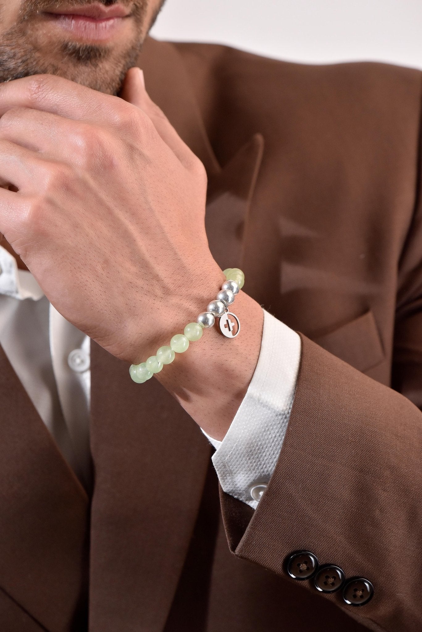 Positivators Grow Luck, Love & Money Magnet - Green Aventurine & 925 Silver Bead Bracelet - Positivators