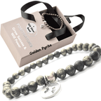 Positivators Grow Success & Will Power - Golden pyrite & 925 Silver Bead Bracelet - Positivators