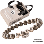 Positivators Grow Success & Will Power - Golden pyrite & 925 Silver Bead Bracelet - Positivators