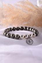 Positivators Grow Success & Will Power - Golden pyrite & 925 Silver Bead Bracelet - Positivators