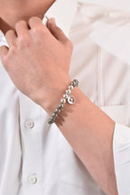 Positivators Grow Success & Will Power - Golden pyrite & 925 Silver Bead Bracelet - Positivators
