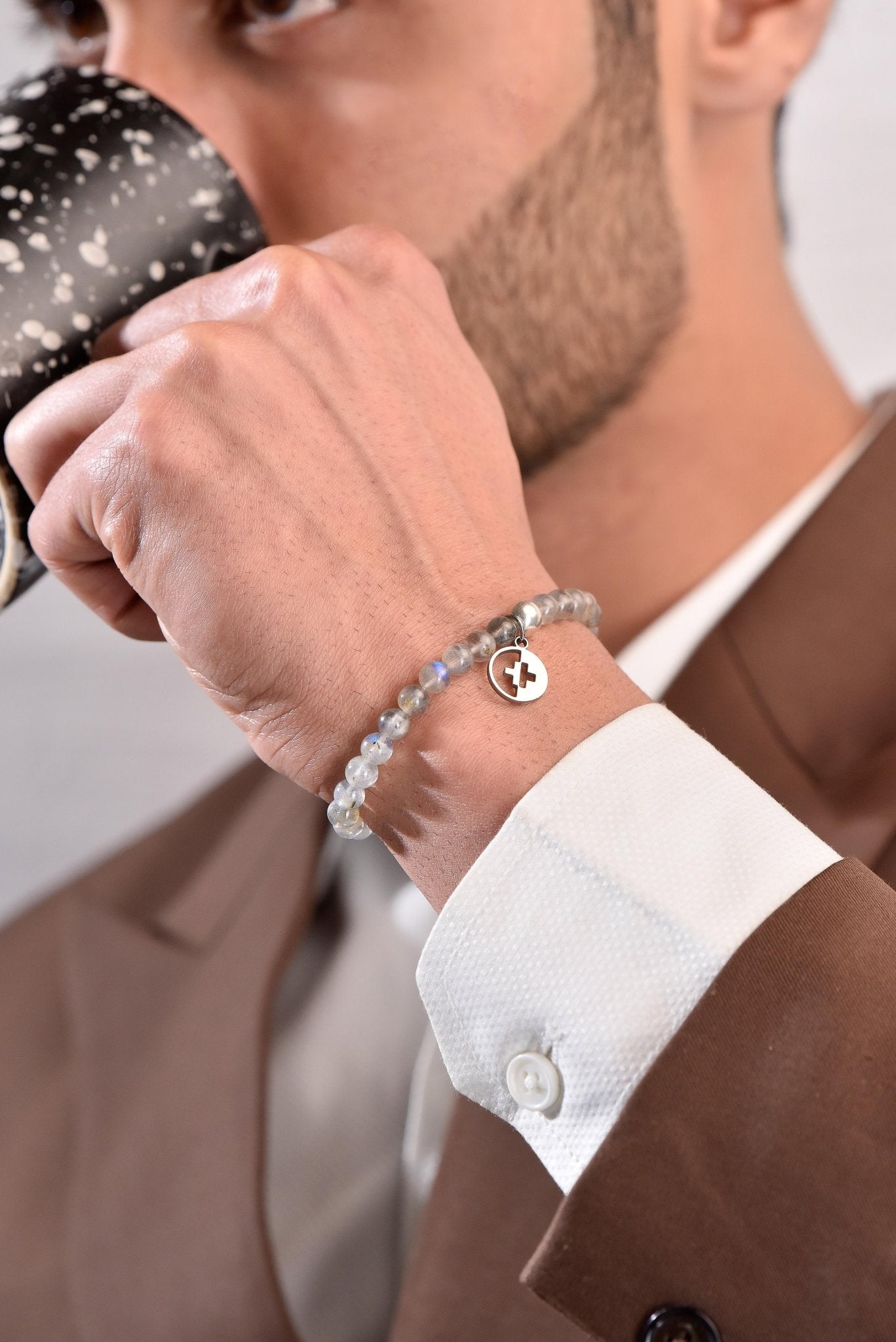 Positivators Depression Relief & Calming - Labradorite & 925 Silver Bead Bracelet - Positivators