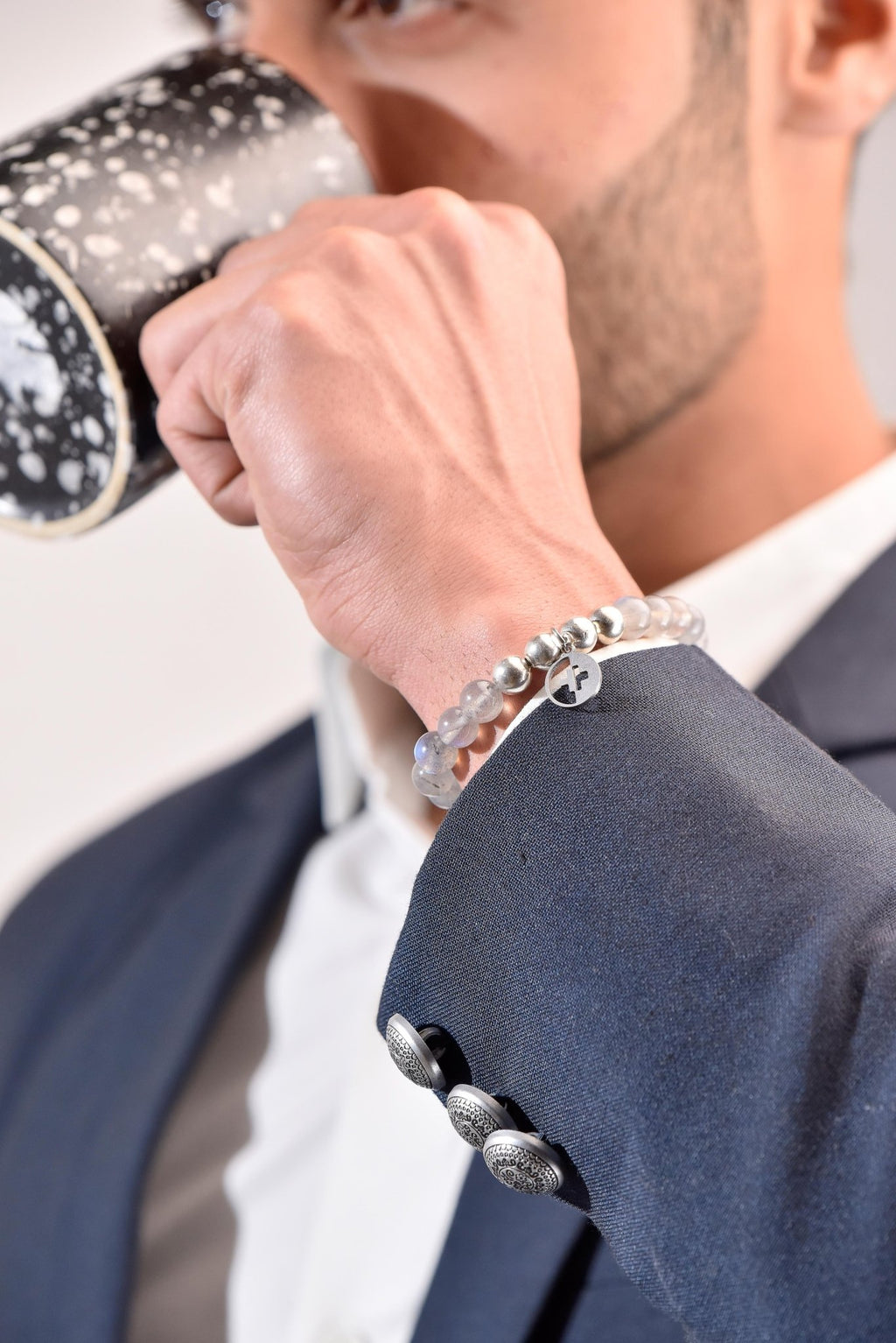 Positivators Depression Relief & Calming - Labradorite & 925 Silver Bead Bracelet - Positivators