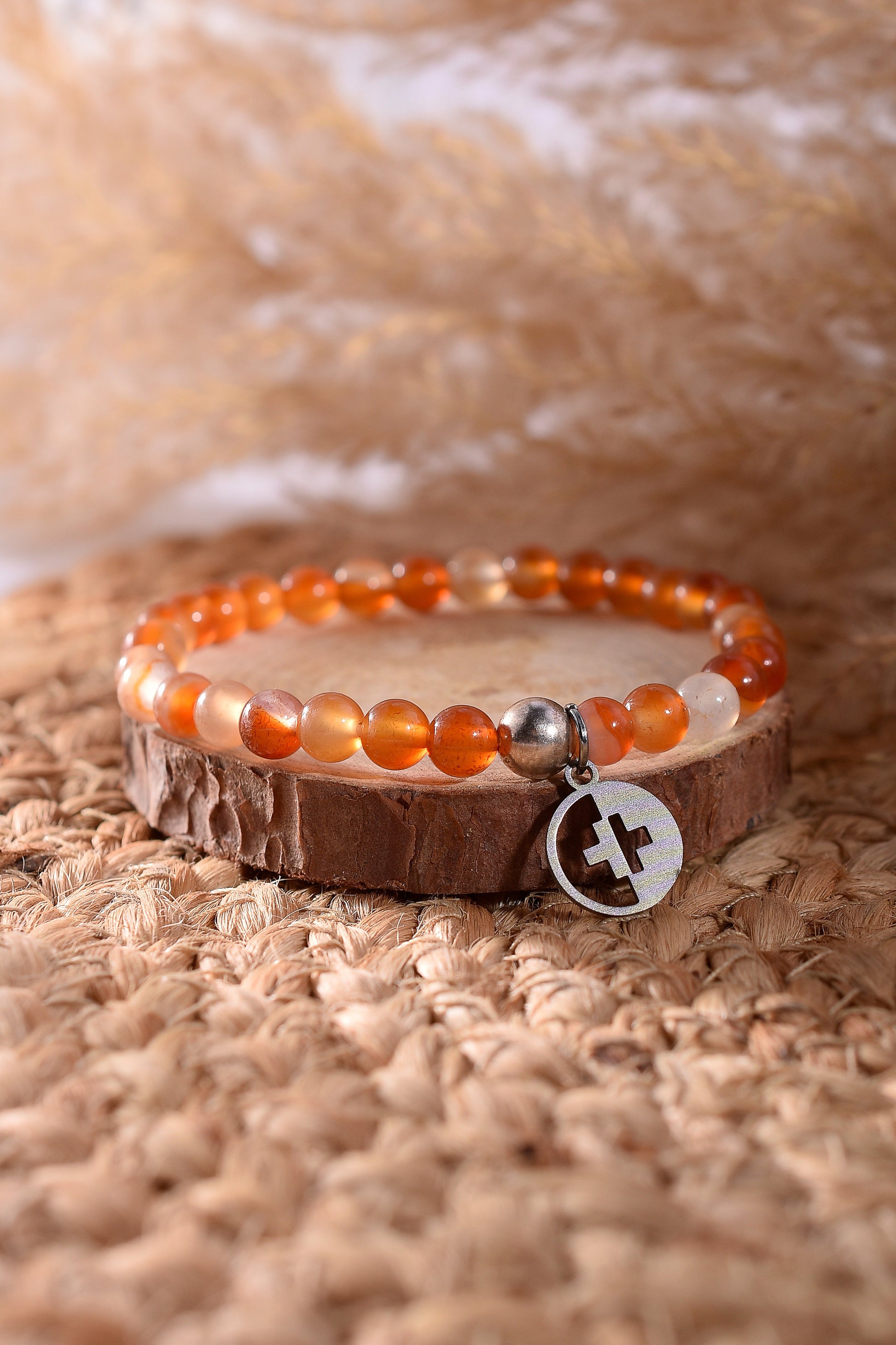 Positivators Grow Love & Passion - Red Carnelian & 925 Silver Bead Bracelet - Positivators