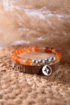 Positivators Grow Love & Passion - Red Carnelian & 925 Silver Bead Bracelet - Positivators