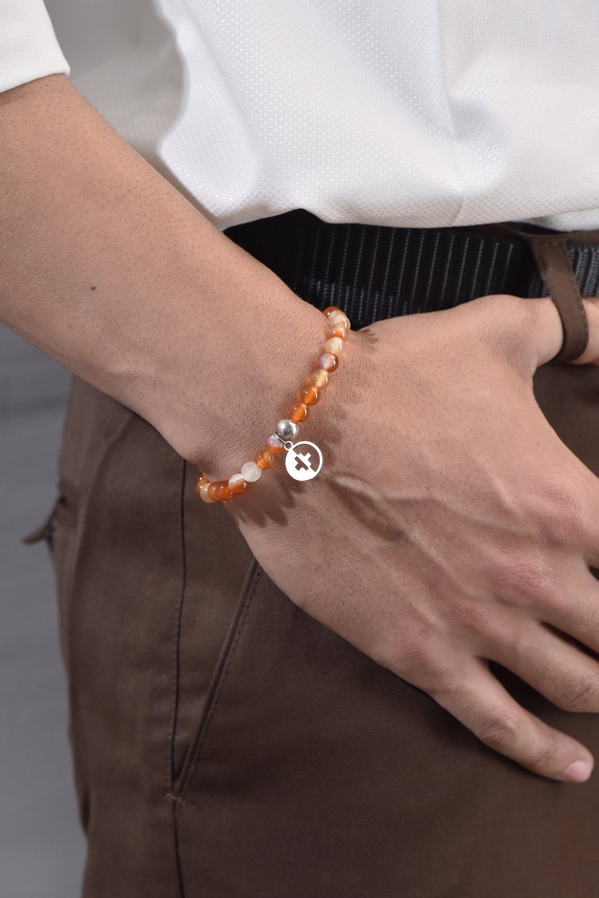 Positivators Grow Love & Passion - Red Carnelian & 925 Silver Bead Bracelet - Positivators