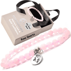 Positivators Attract Love & Confidence - Rose quartz & 925 Silver Bead Bracelet - Positivators