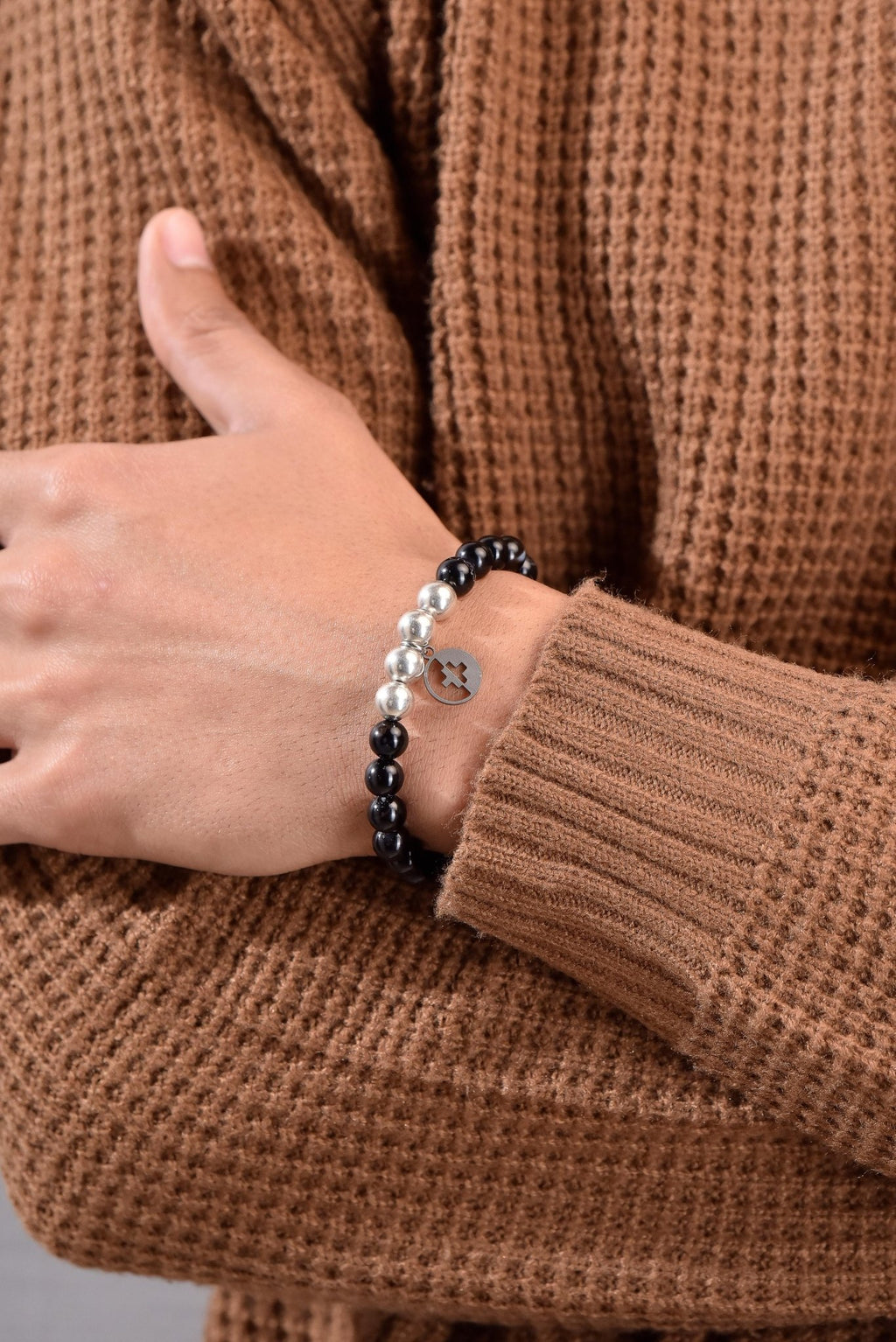 Positivators Attract Wealth & Black Magic Protection - Sulemani Hakik & 925 Silver Bead Bracelet - Positivators