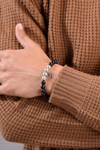 Positivators Attract Wealth & Black Magic Protection - Sulemani Hakik & 925 Silver Bead Bracelet - Positivators